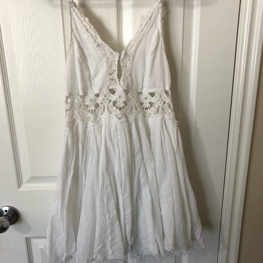 Free people white flowy dress